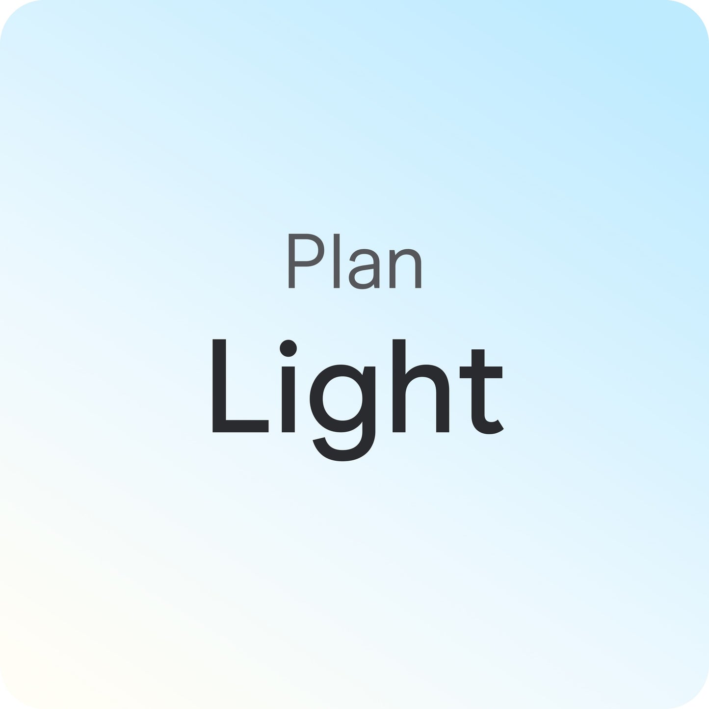 Light Plan